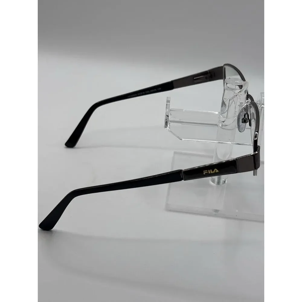 Fila VF9585K Col 09GUN Semi Rimless Eyeglass Frames 52-18-135